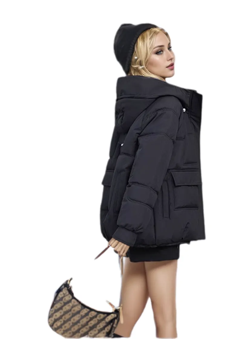 WPJ25003 100% Polyester Women's Multi Asymetrical Pockets Padded Jacket